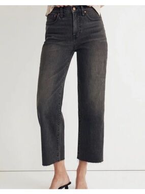 Madewell perfect vintage wide leg crop jeans 31T